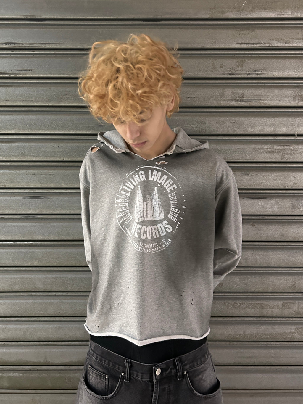 “Grey Records” Hoodie