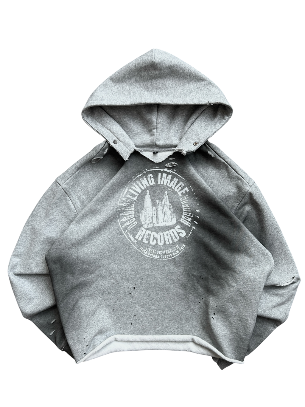 “Grey Records” Hoodie