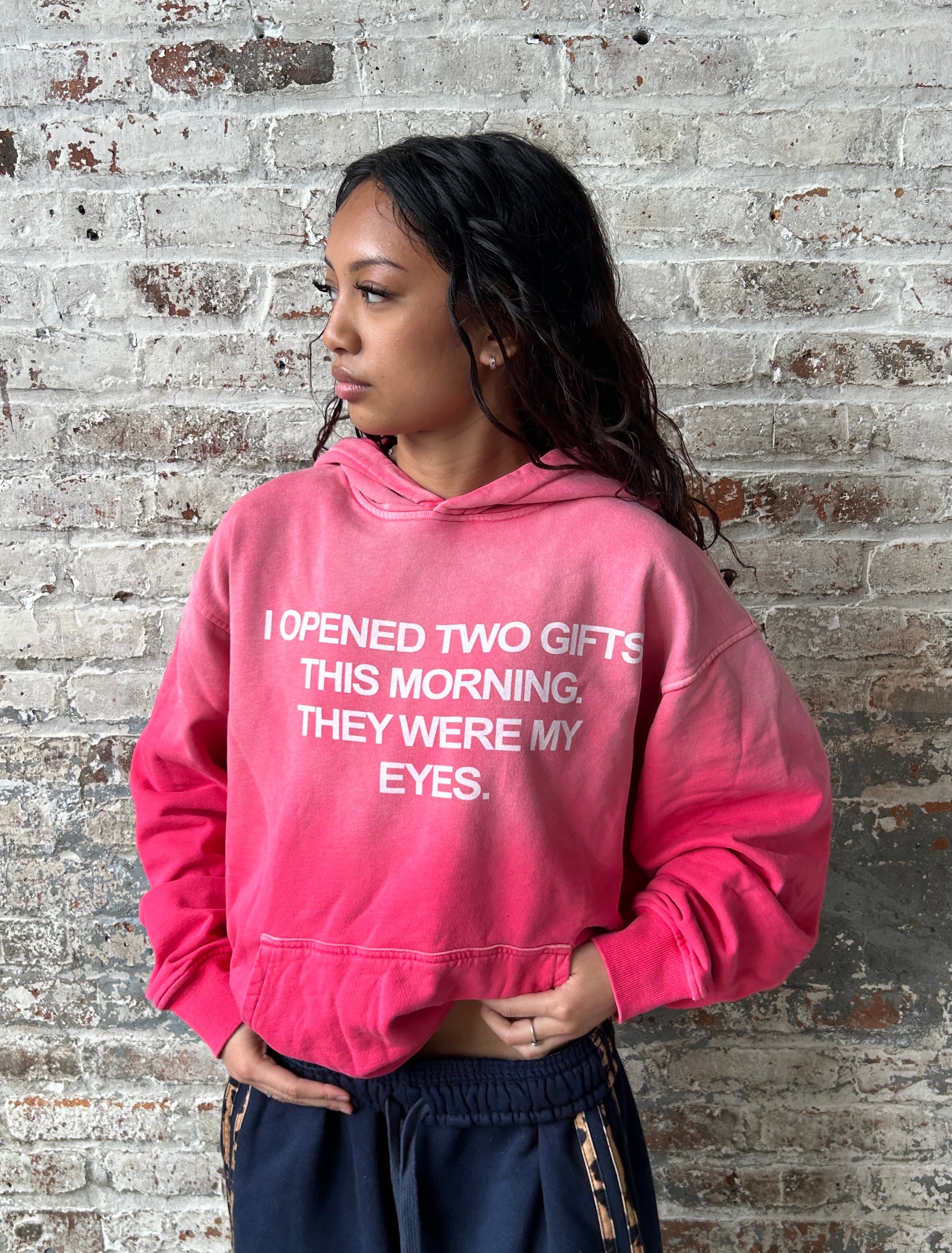 “Eyes” Hoodie Pink