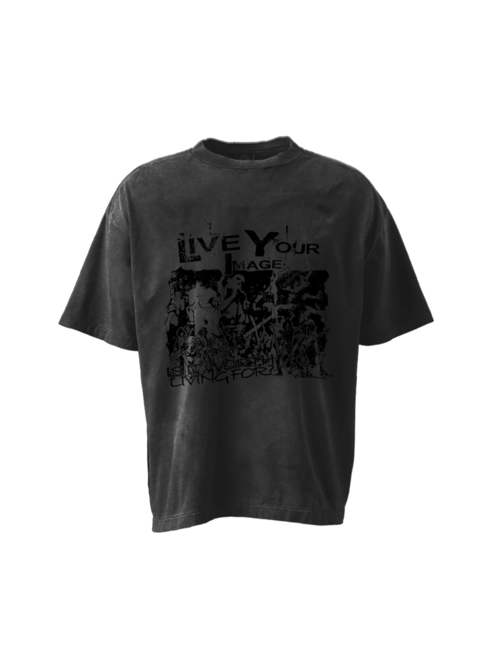 “Worthy” T Shirt Dark Grey