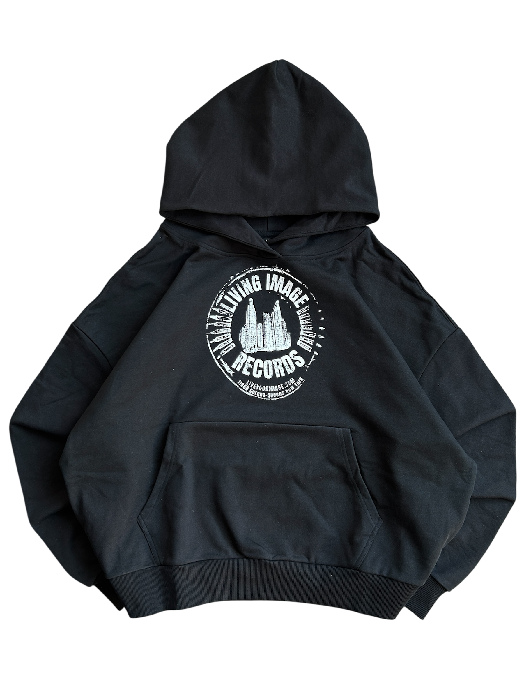 “Records” Hoodie Black